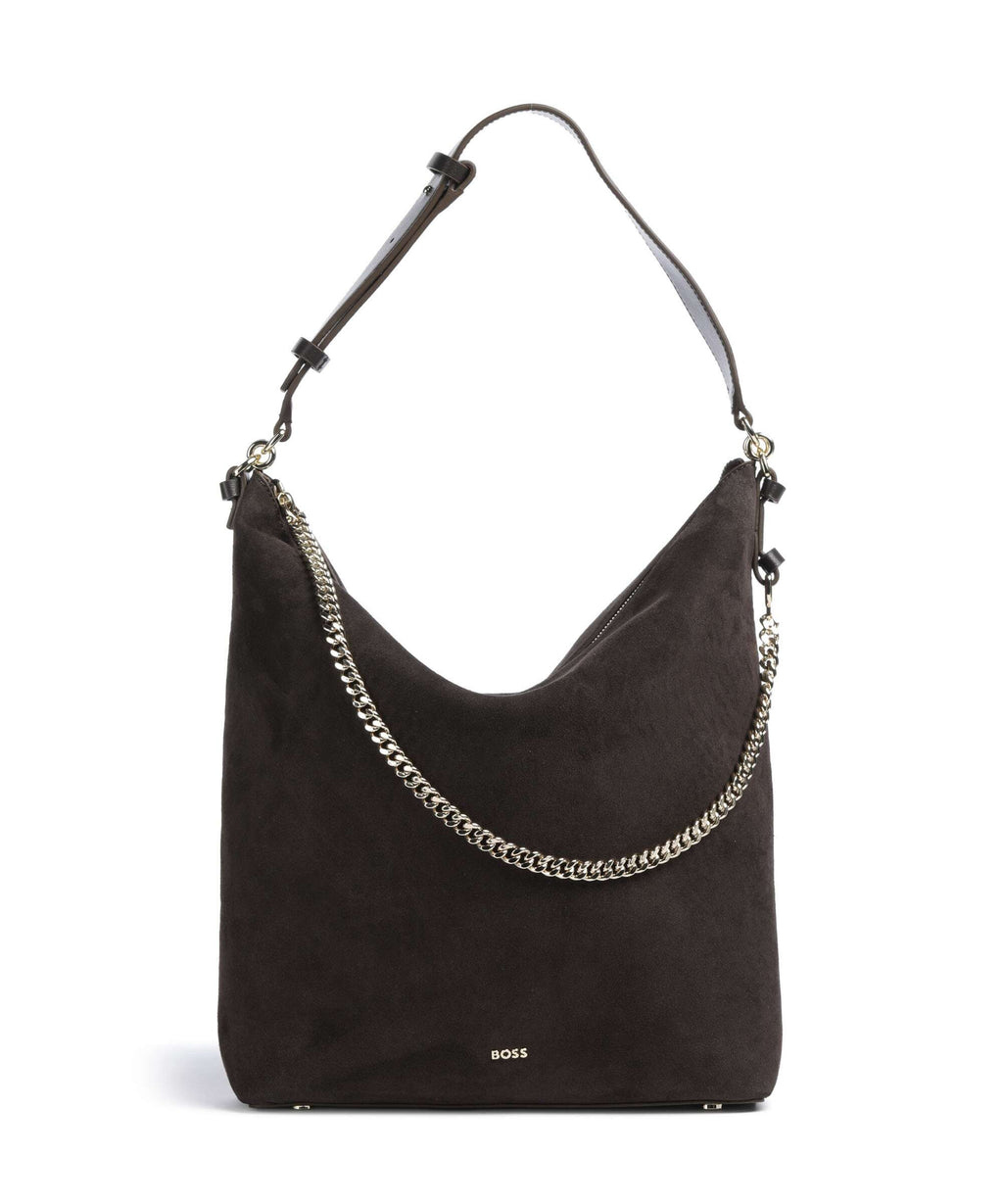 BOSS Yelena Hobo bag dark brown