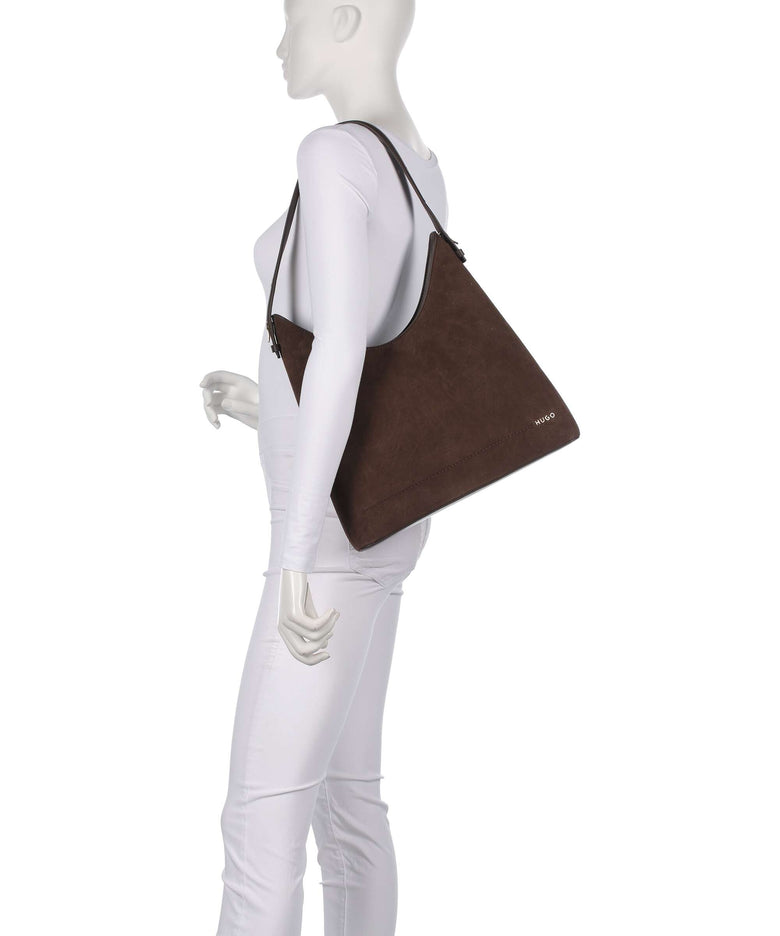 Hugo Yorih Hobo bag dark brown