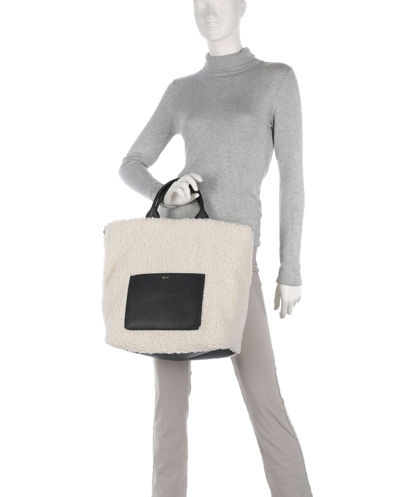 Abro Florian Raquel Handbag ivory/black