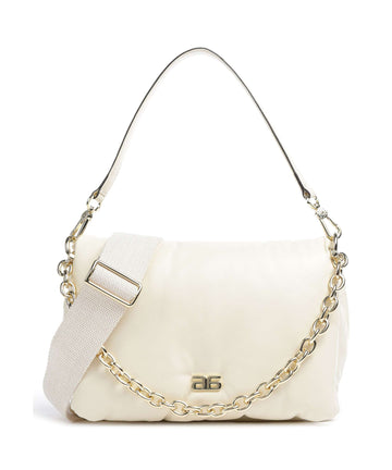 Abro Piuma_Lucido Puffer Sac porté épaule milk