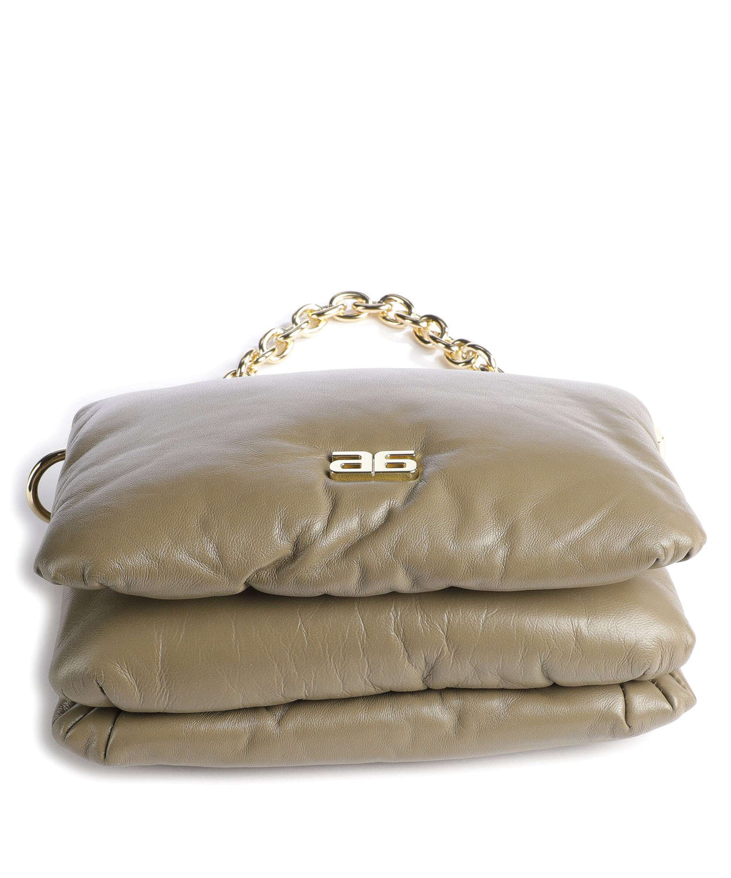 Abro Piuma Lucido Puffer Shoulder bag siena