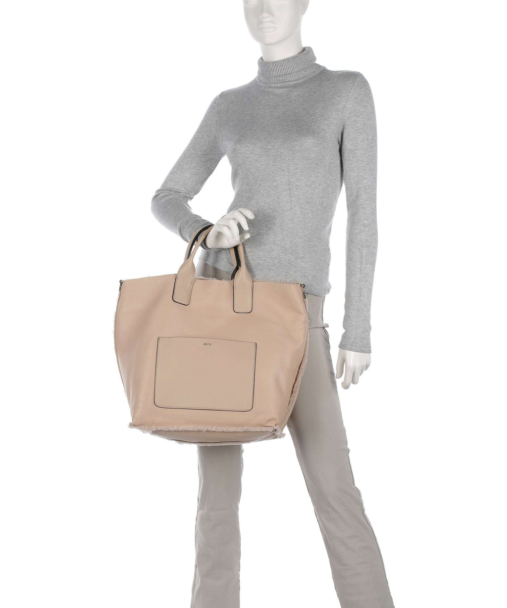 Abro Shearling Raquel Handbag natural