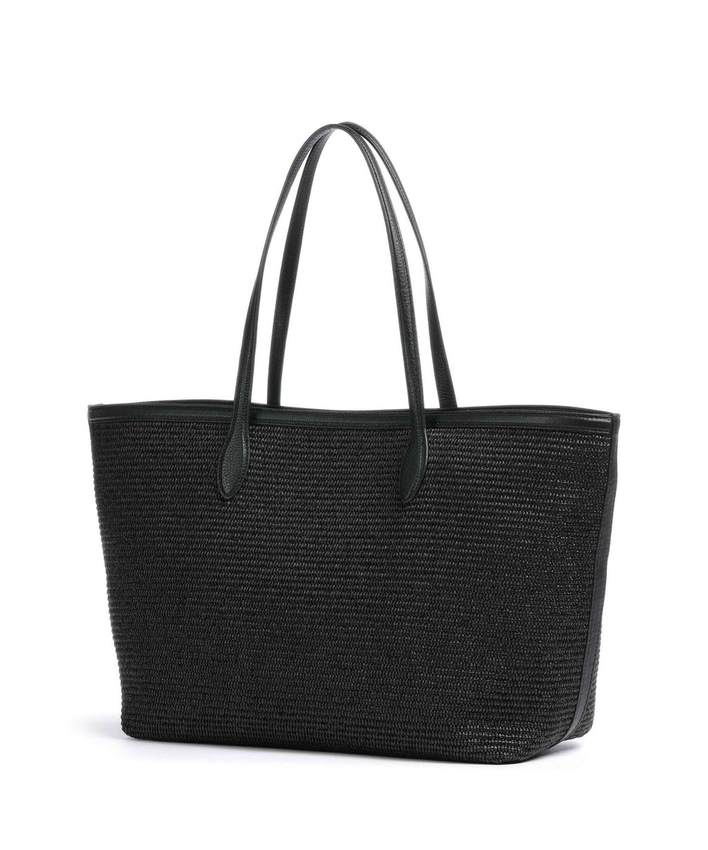 Abro Raffia Primula Tote bag black