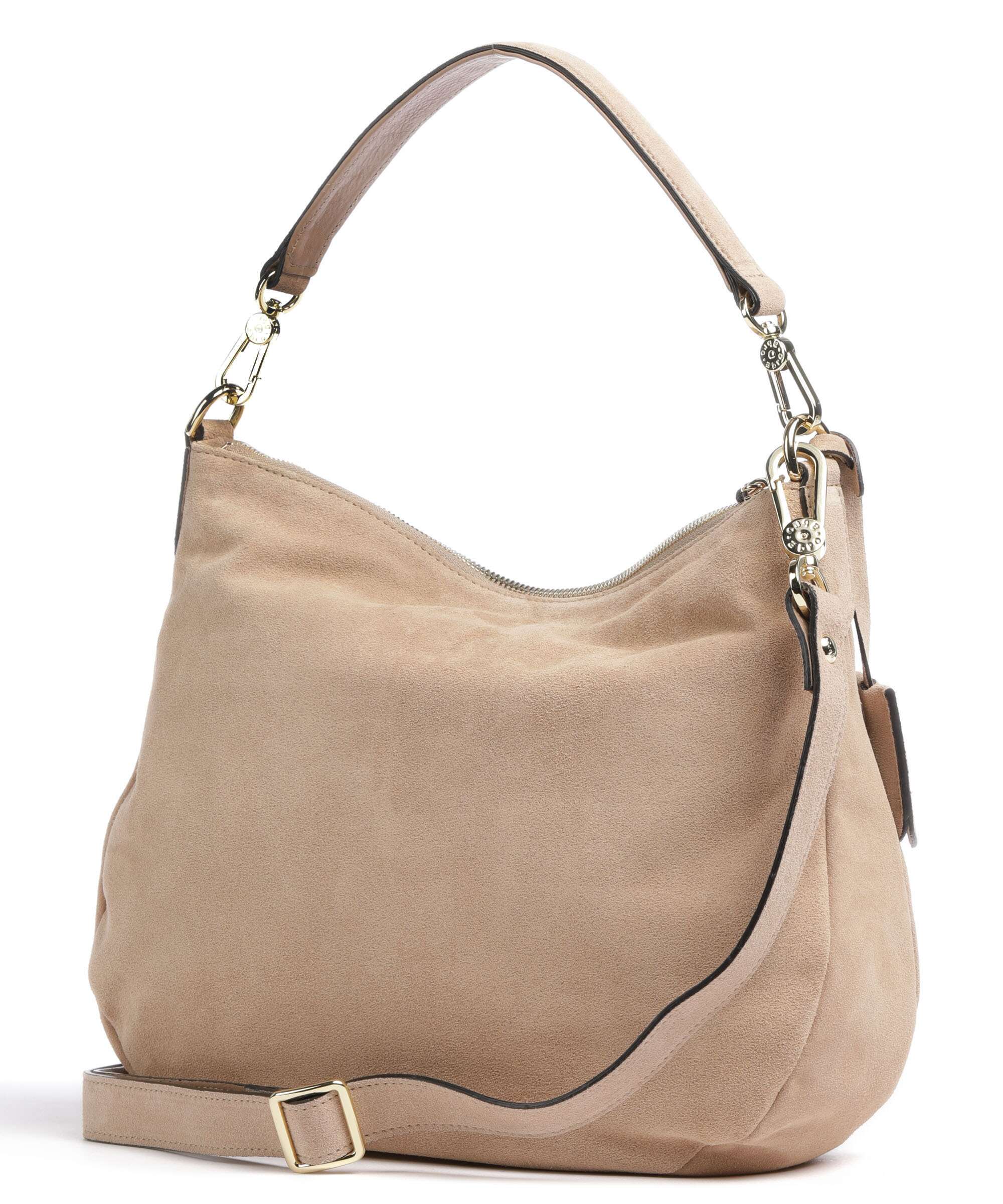 Abro Suede Juna Hobo bag natural
