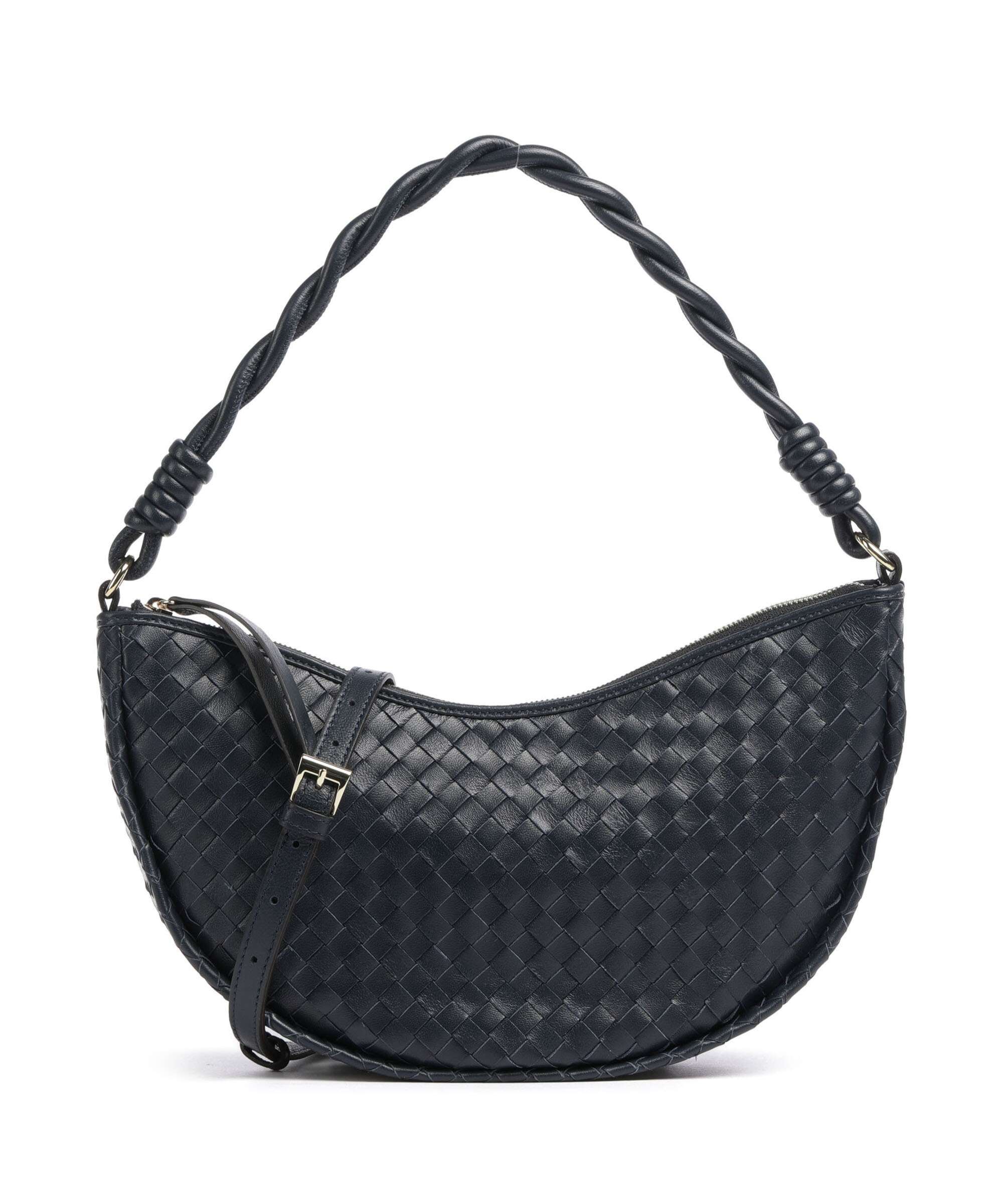 Abro Piuma Moon Hobo bag navy