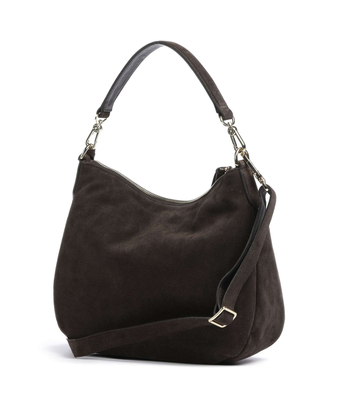 Abro Suede Juna Hobo bag brown