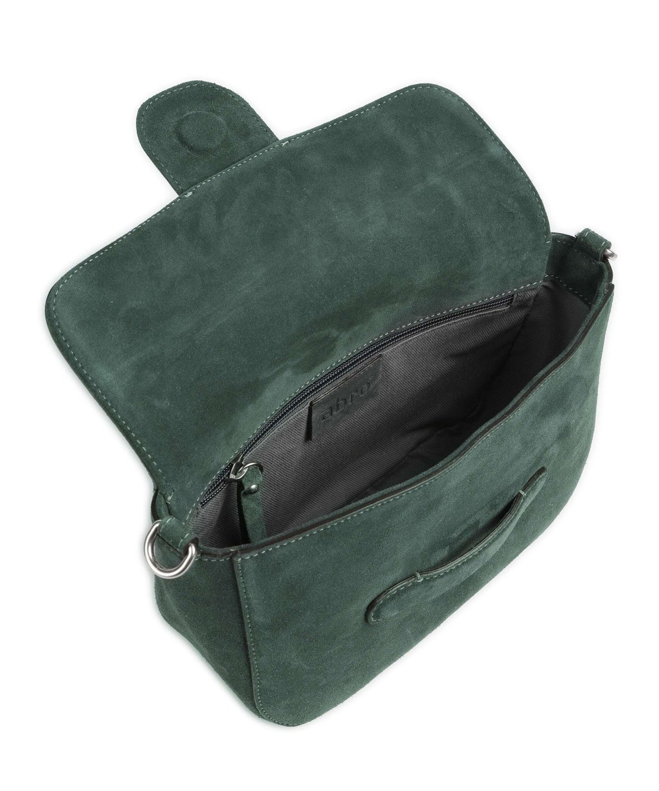 Abro Suede Camilla Shoulder bag sage