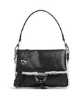 Abro Shearling Temi Shoulder bag black/white