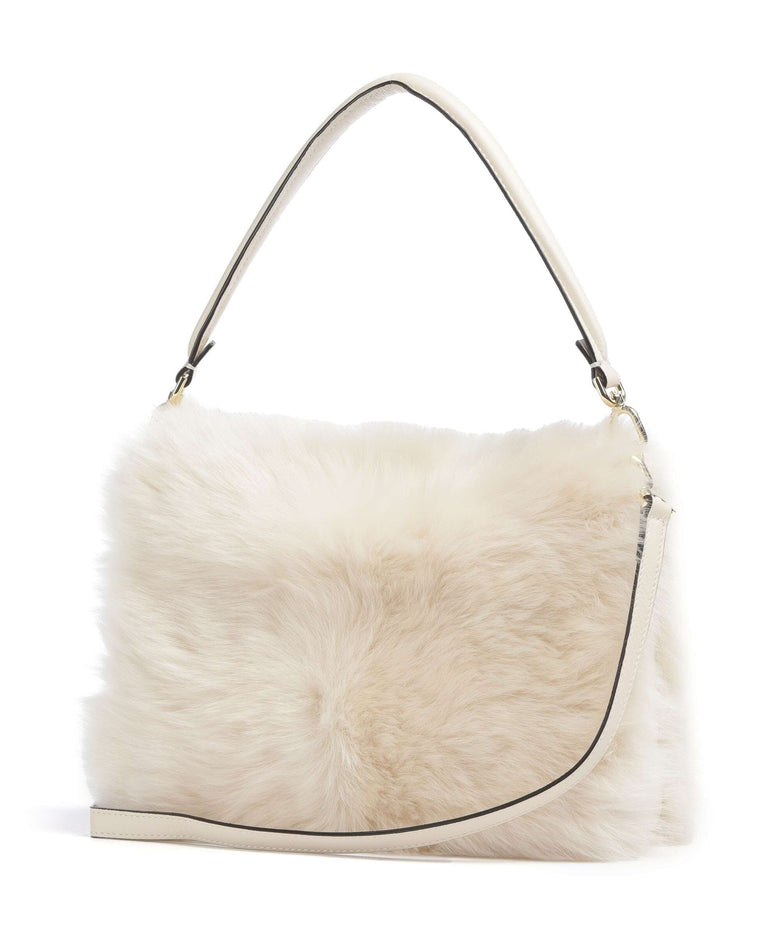 Abro Shearling Astor Shoulder bag beige