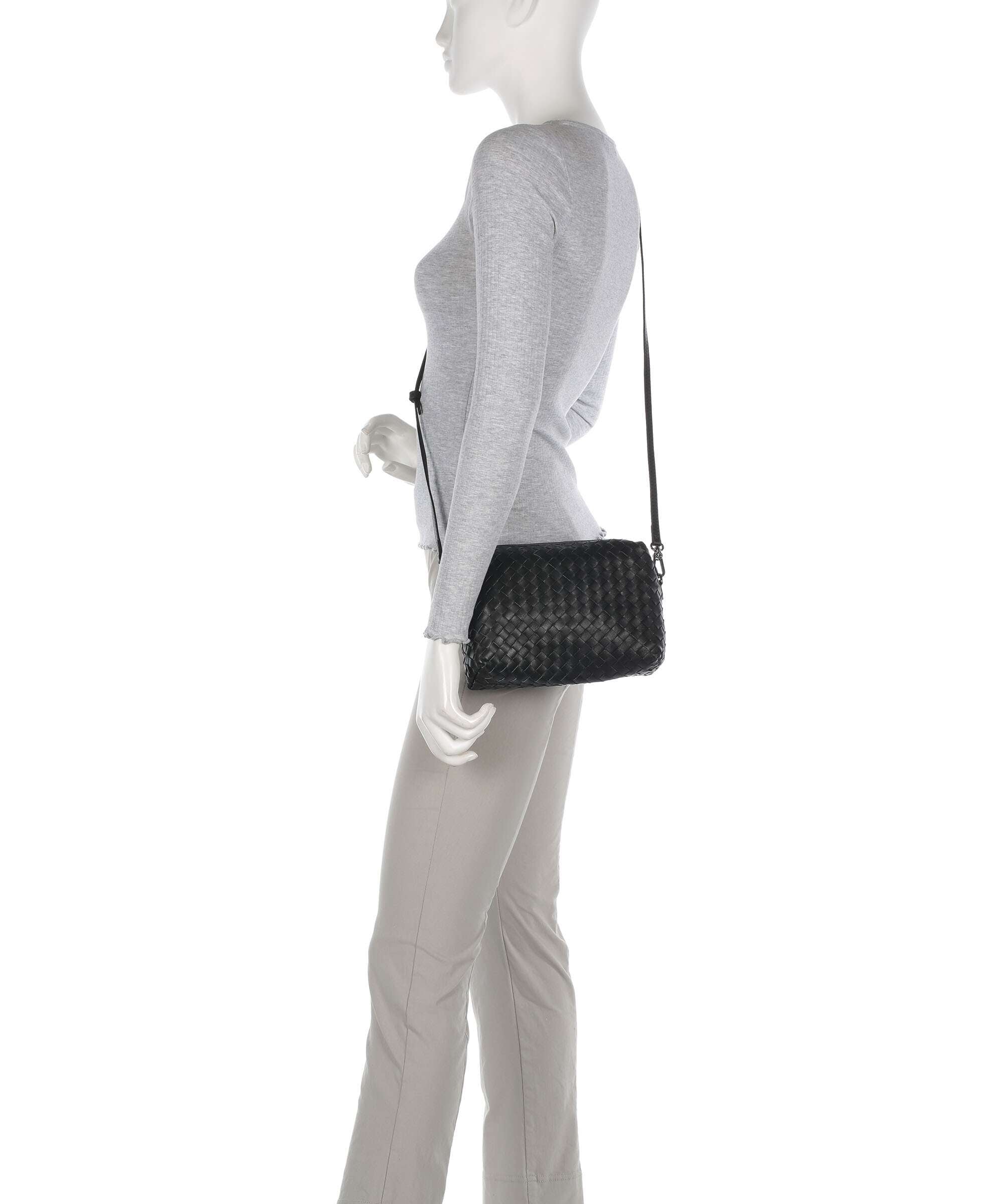 Abro Piuma Kaia Crossbody bag black/nickel