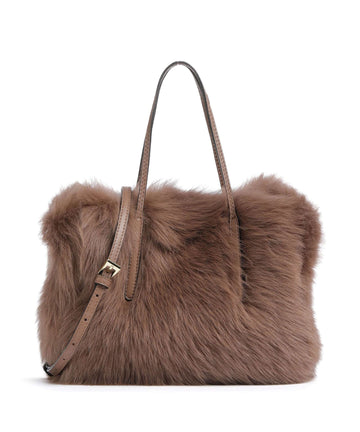Abro Shearling Noelle Sac à main camel