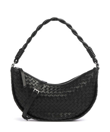 Abro Piuma Moon Shoulder bag black/nickel