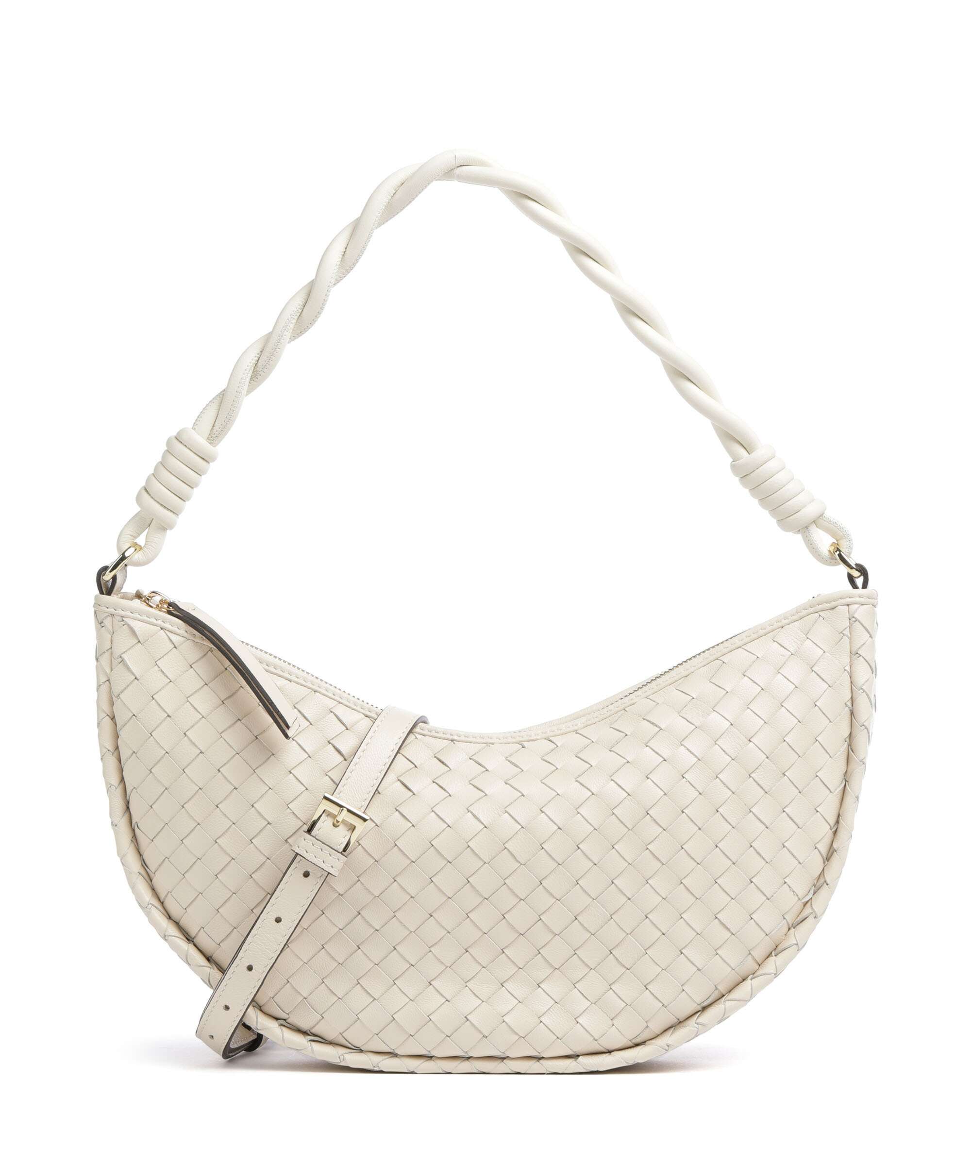 Abro Piuma Moon Shoulder bag beige
