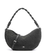 Abro Shearling Moon Schultertasche grey
