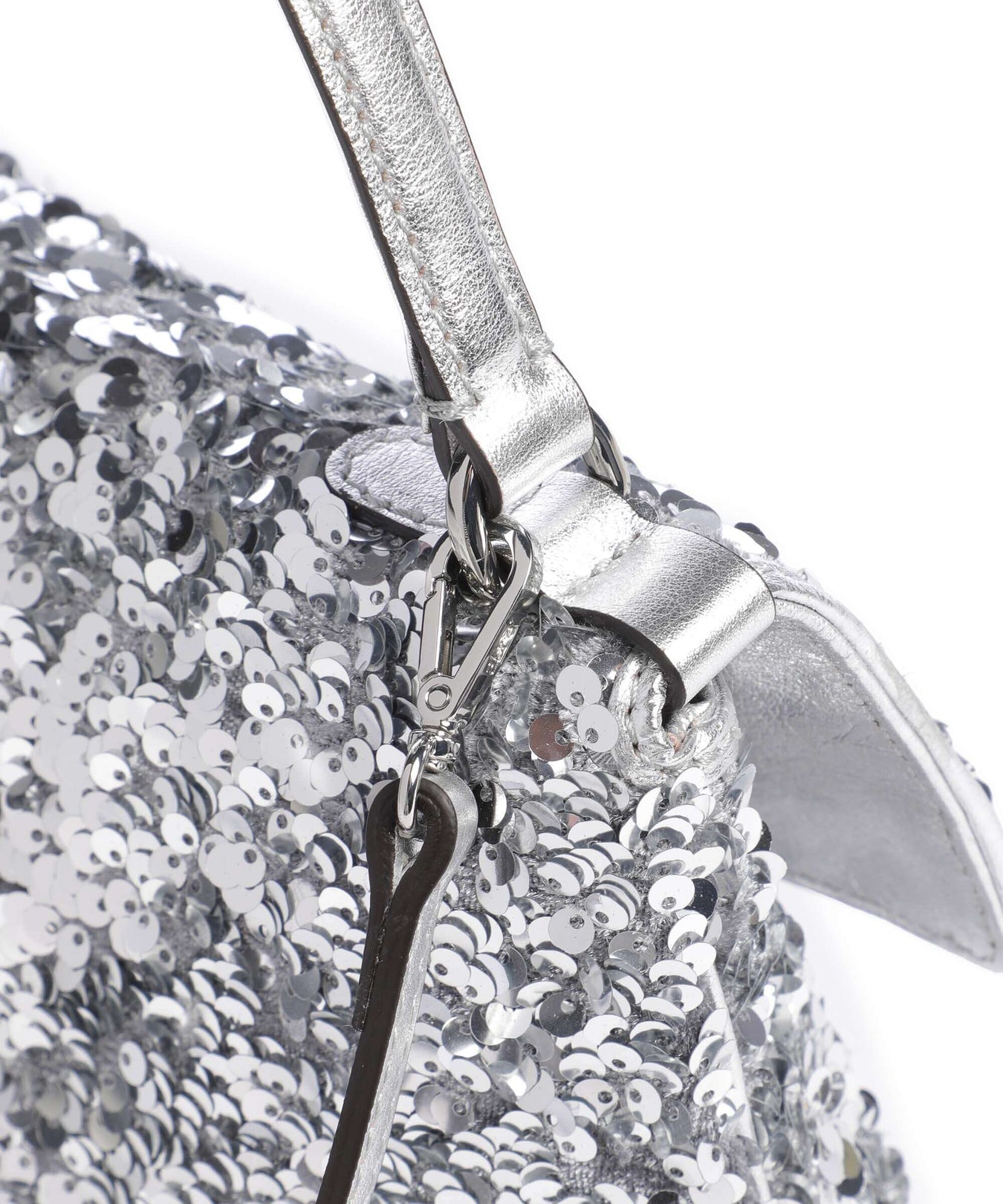 Abro Sequins Temi Handbag silver