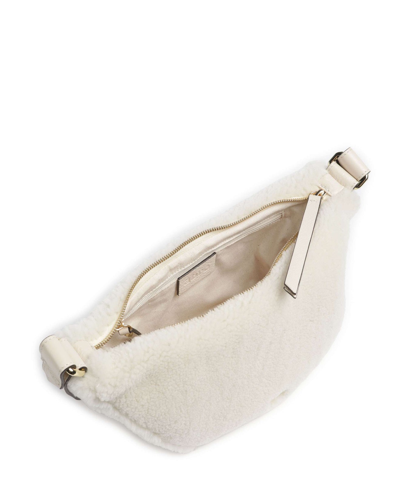 Abro Shearling By My Side Crossbody bag milk