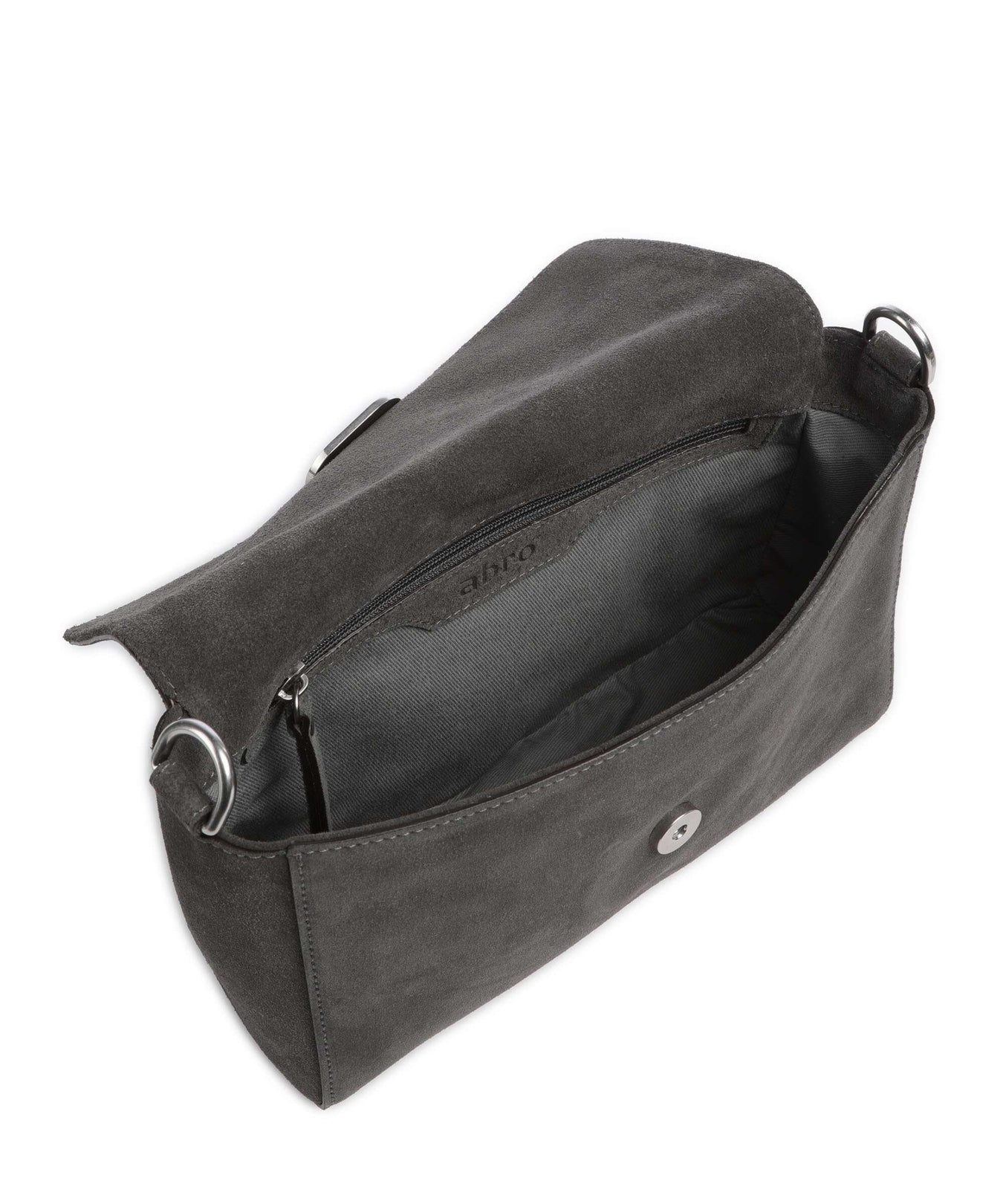 Abro Suede Temi Shoulder bag grey