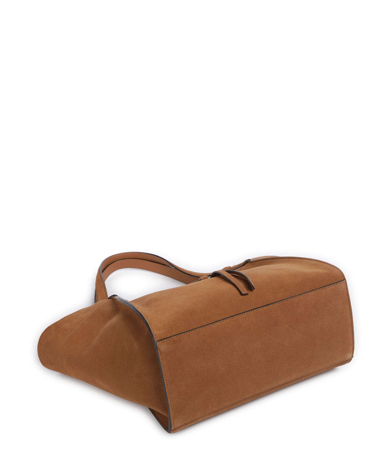 Abro Suede Temi Tote bag cuoio