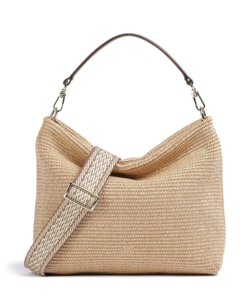 Abro Raffia Kaia Hobo bag natural