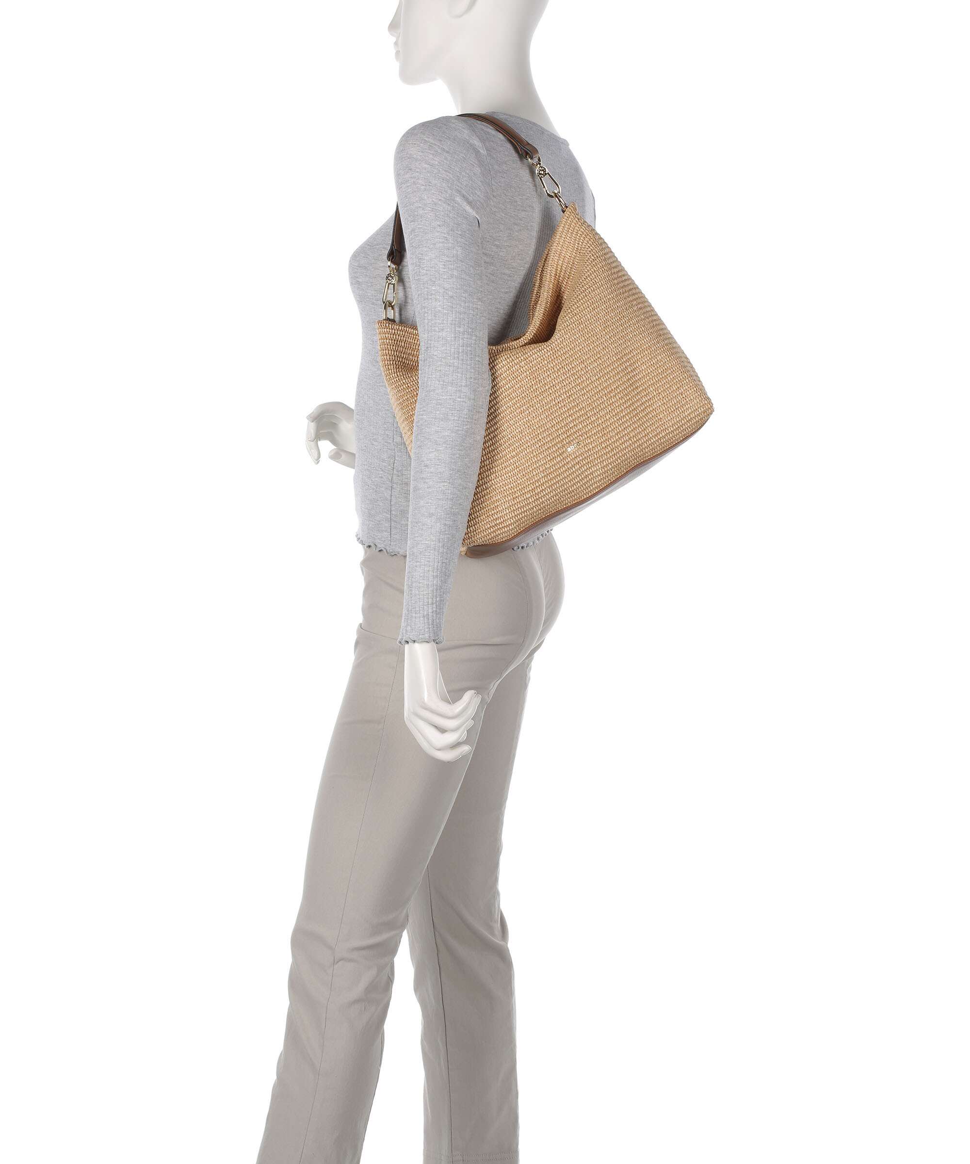 Abro Raffia Kaia Hobo bag natural