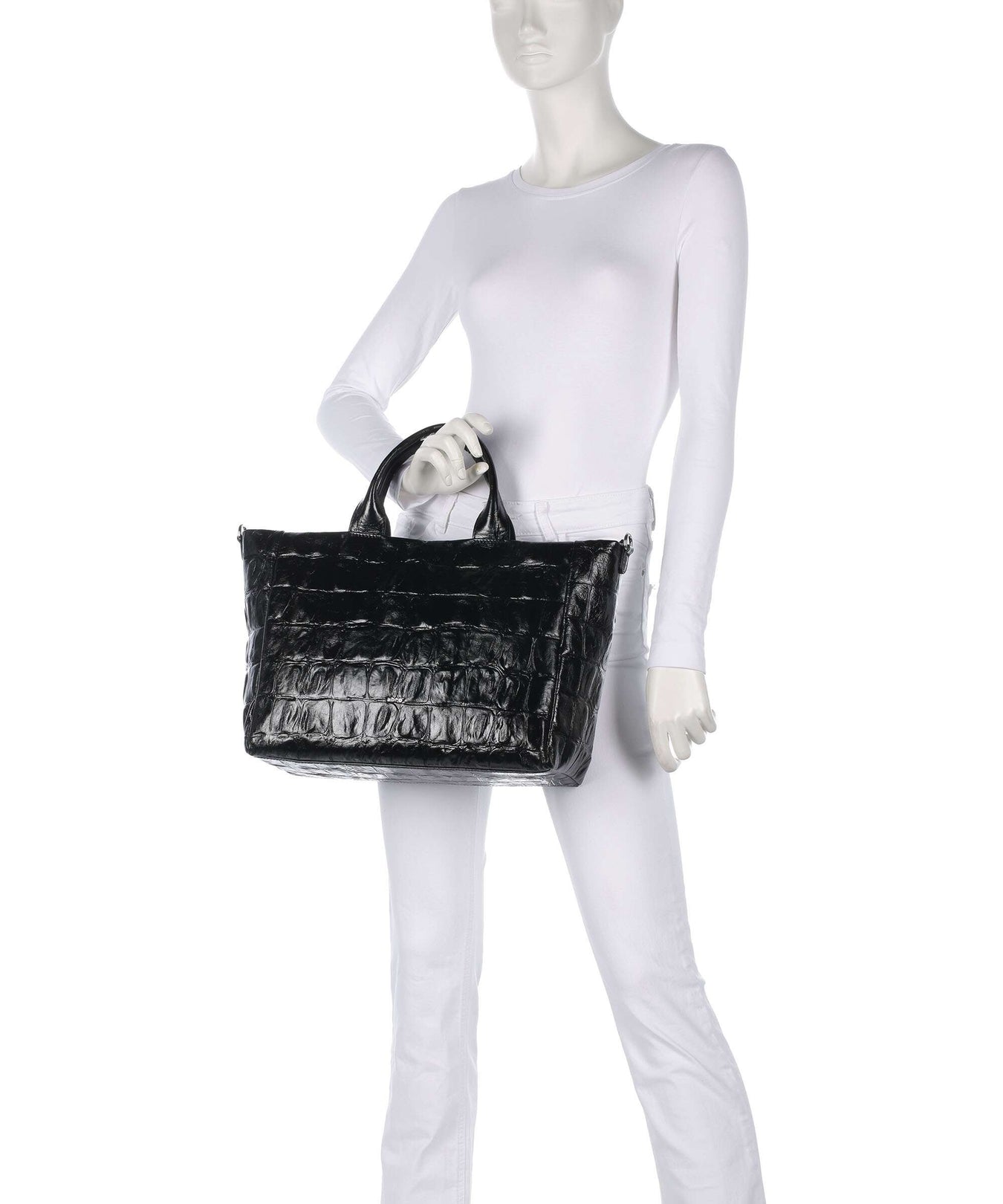 Abro Maxi Cocco Mia Handbag black/nickel