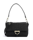 Abro Raffia Temi Shoulder bag black/gold