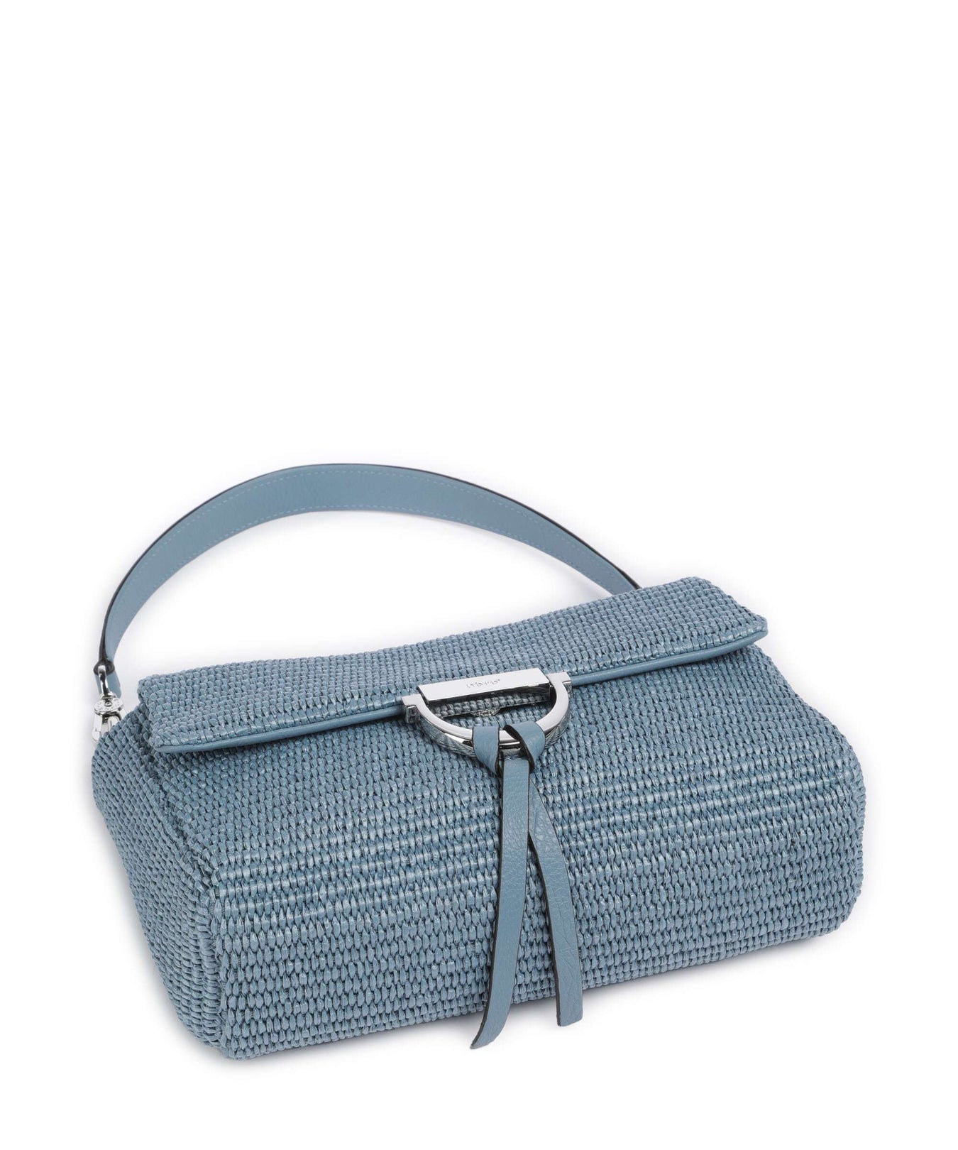 Abro Raffia Temi Shoulder bag light blue/fairy
