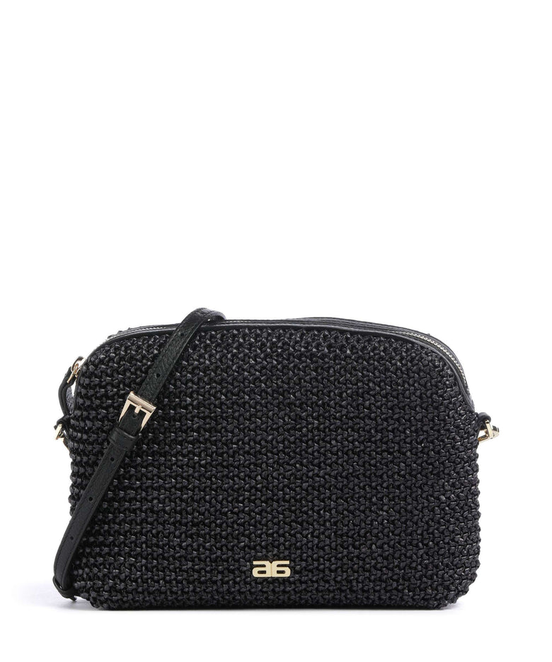 Abro Maglia Raffia Kaia Crossbody bag black/gold