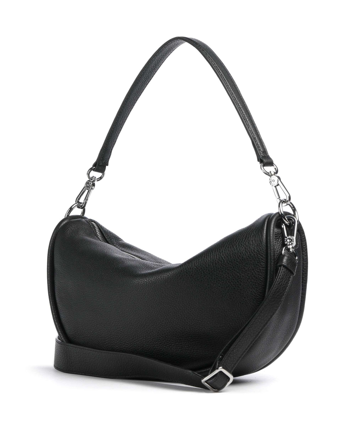 Abro Dalia Willow Hobo bag black/nickel