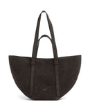 Abro Suede Cosmo Medium Tote bag dark brown