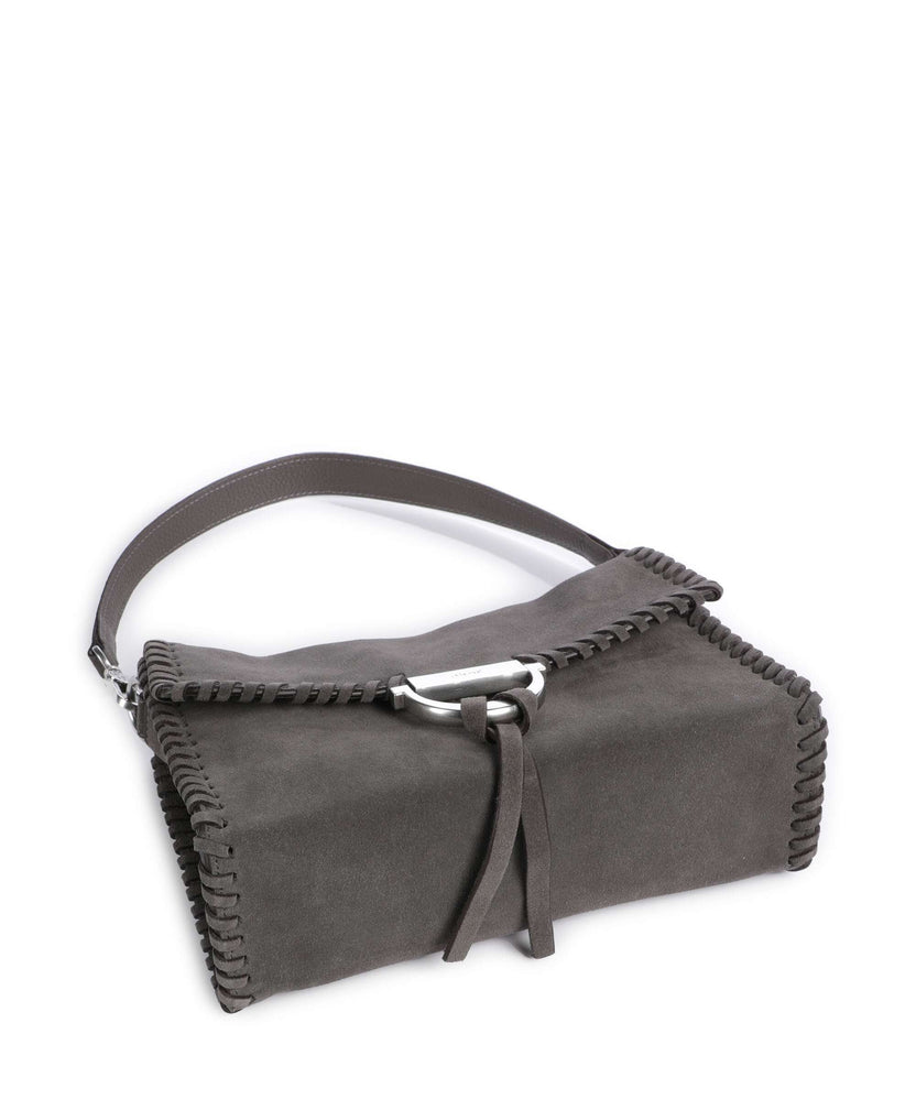Abro Suede Temi Stitch Shoulder bag grey