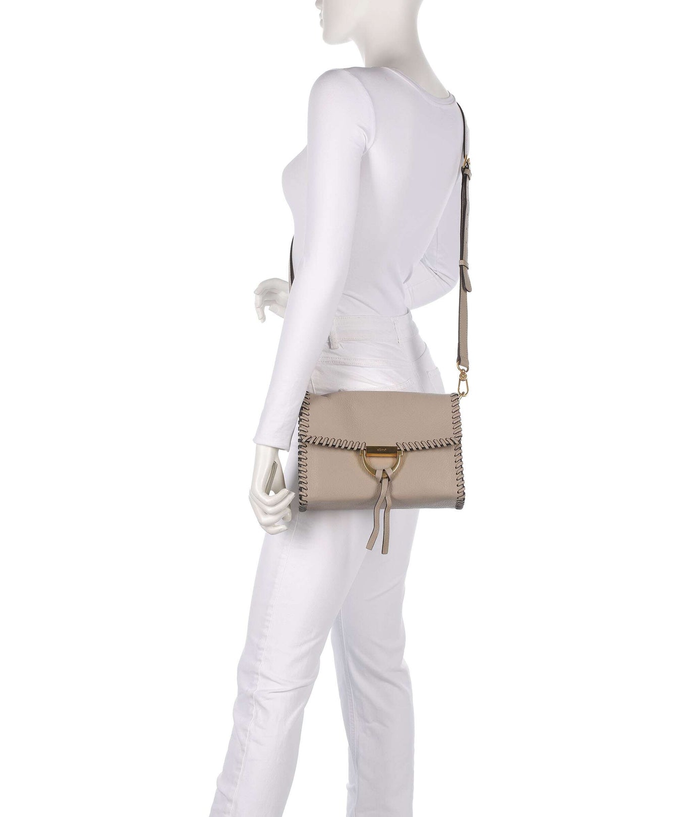 Abro Dalia Temi Stitch Shoulder bag siena