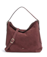 Abro Suede Carina Beuteltasche bordeaux