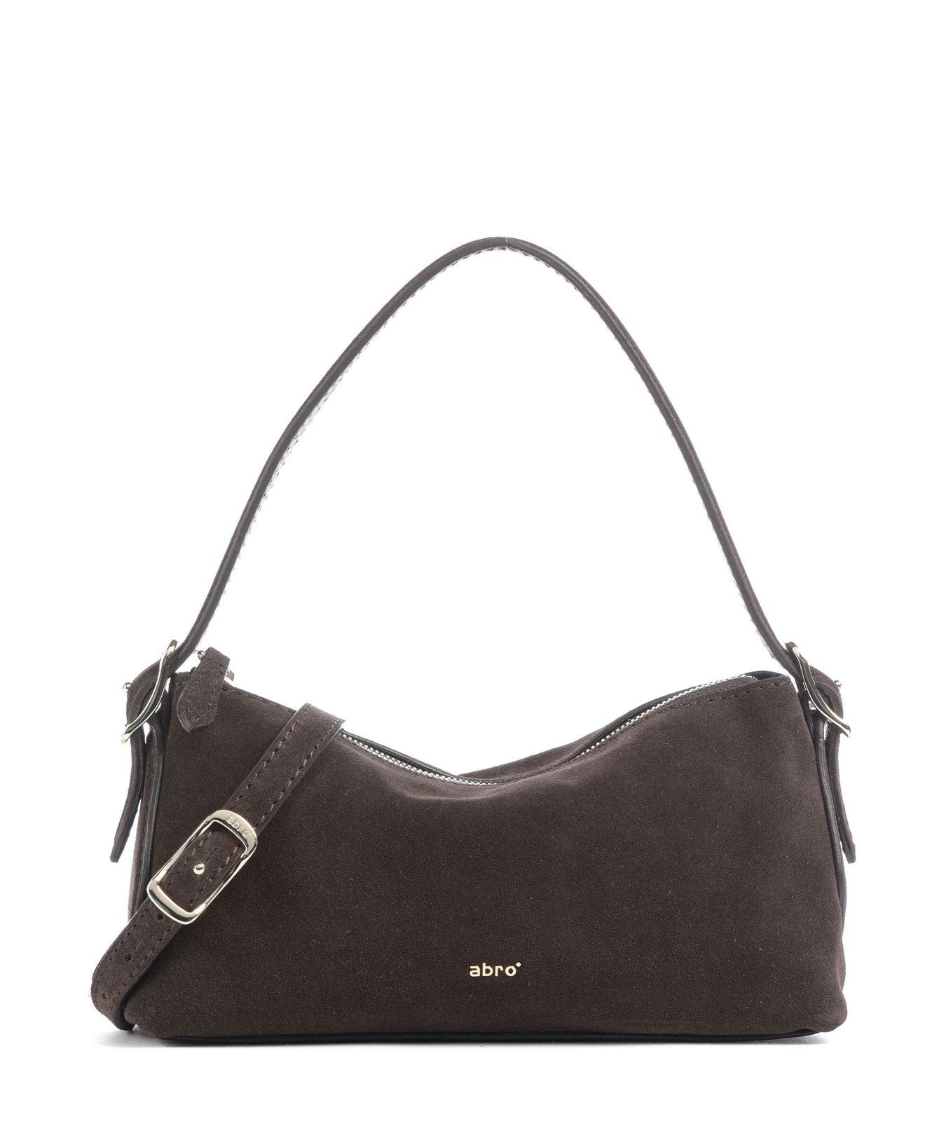Abro Suede Carina Shoulder bag dark brown