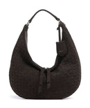 Abro Suede Weaving Nana Small Hobo bag dark brown