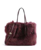 Abro Shearling Noelle Handtasche bordeaux