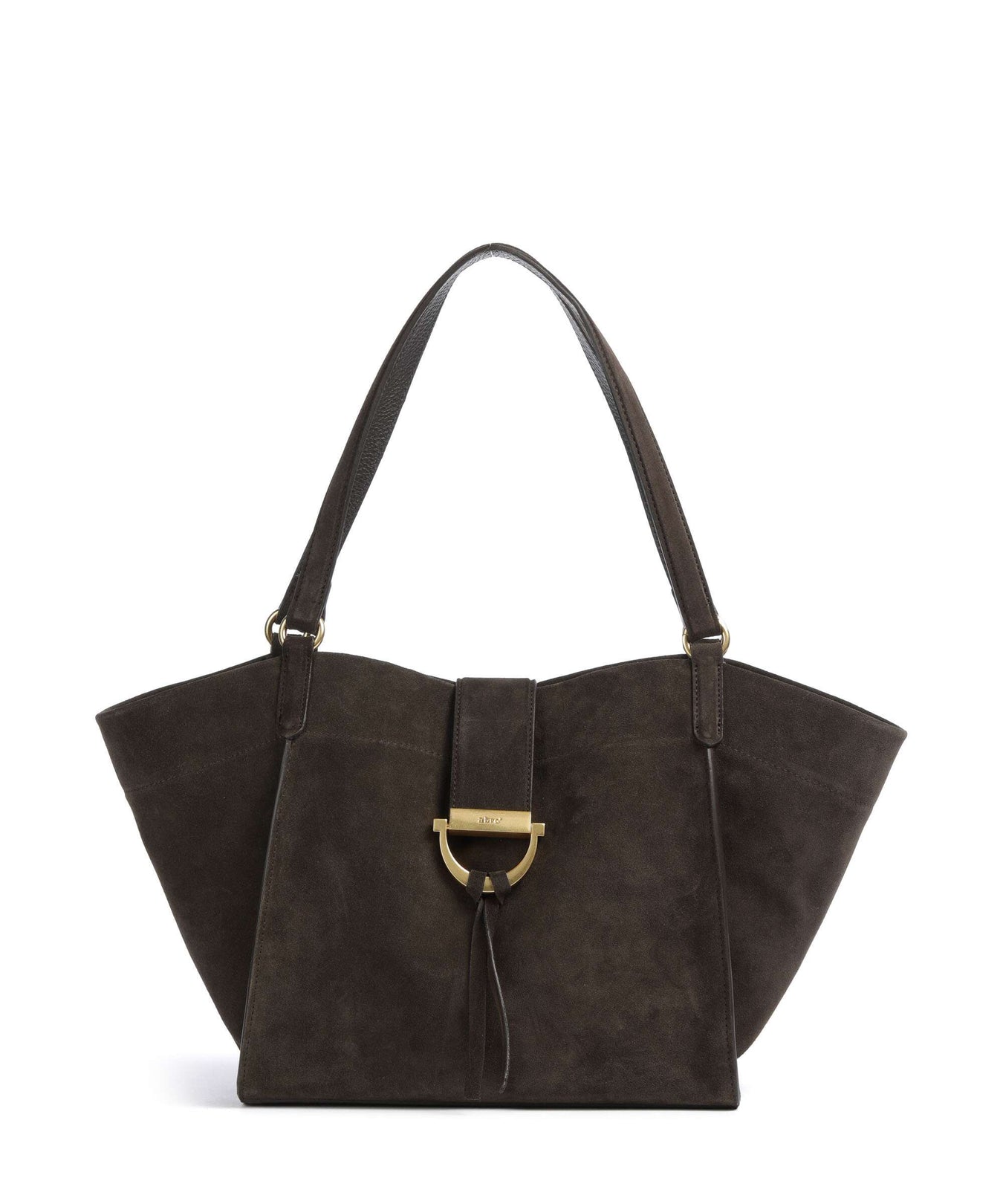 Abro Suede Temi Tote bag dark brown