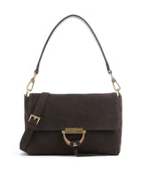 Abro Suede Temi Schultertasche dark brown