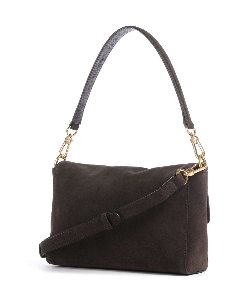 Abro Suede Temi Shoulder bag dark brown