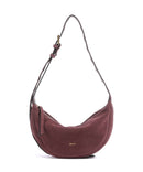Abro Suede By My Side Small Schultertasche bordeaux