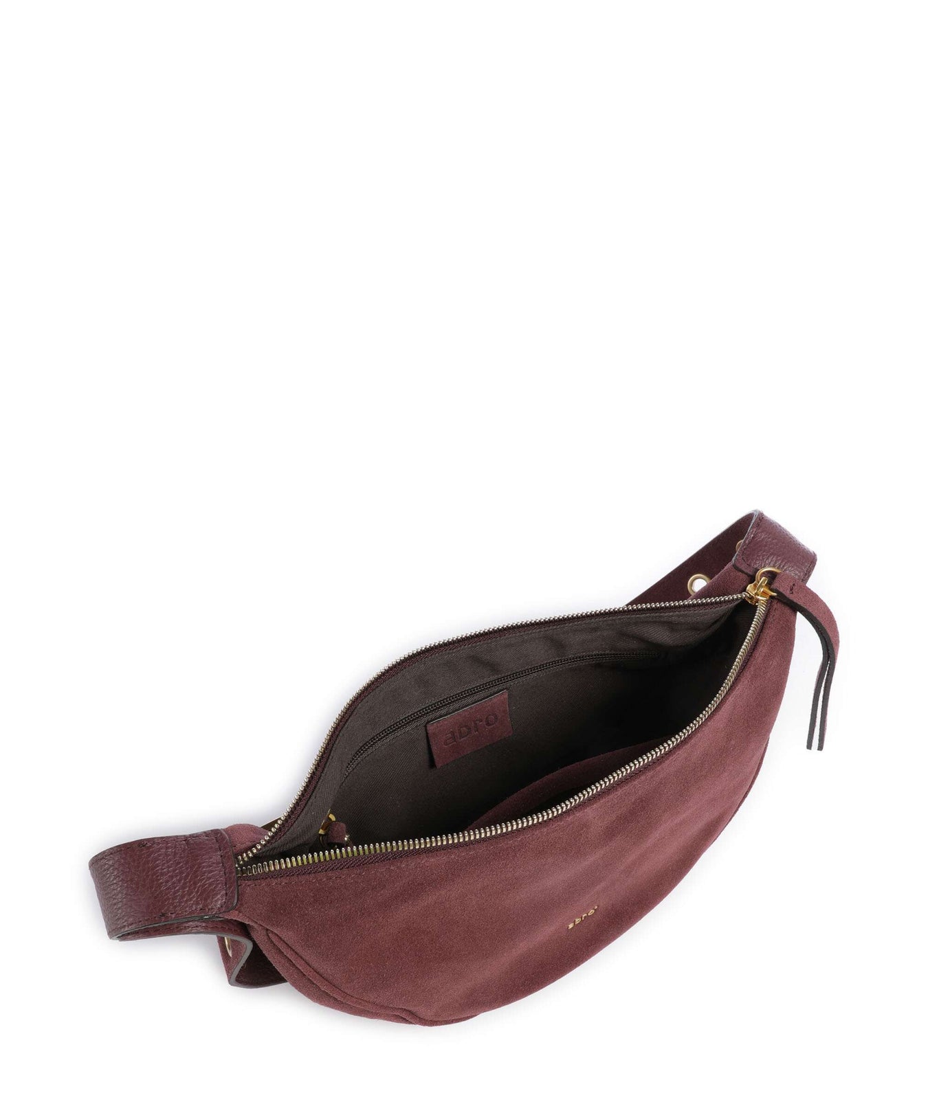Abro Suede By My Side Small Shoulder bag bordeaux