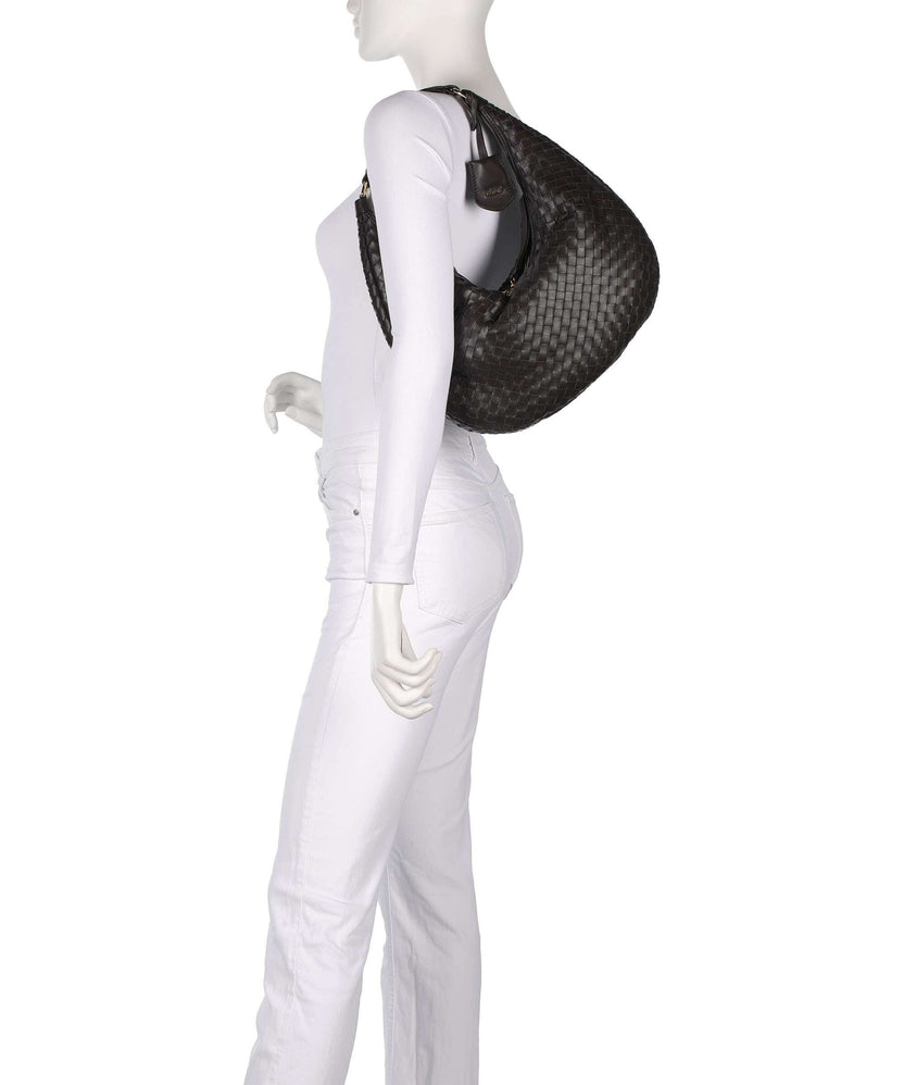 Abro Piuma Nana Small Hobo bag dark brown