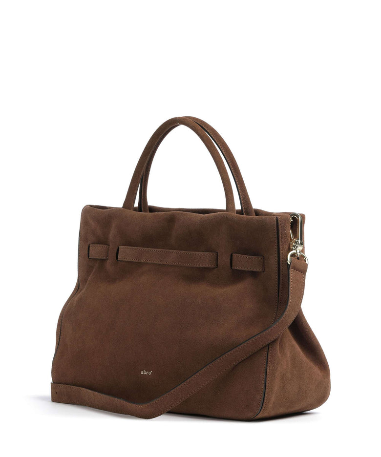 Abro Suede Jill Handbag wood