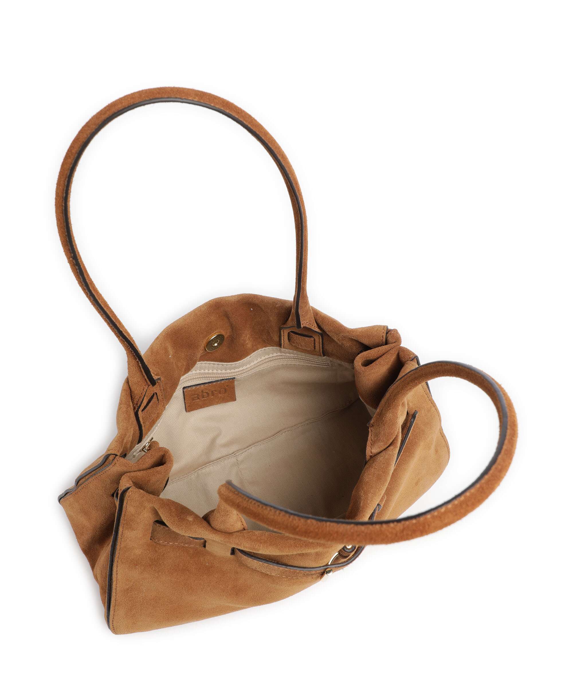 Abro Suede Jill Shoulder bag cuoio