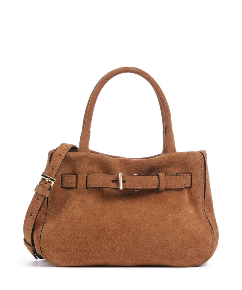 Abro Suede Jill Handbag cuoio