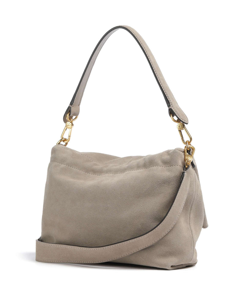 Abro Suede Temi Medium Shoulder bag siena