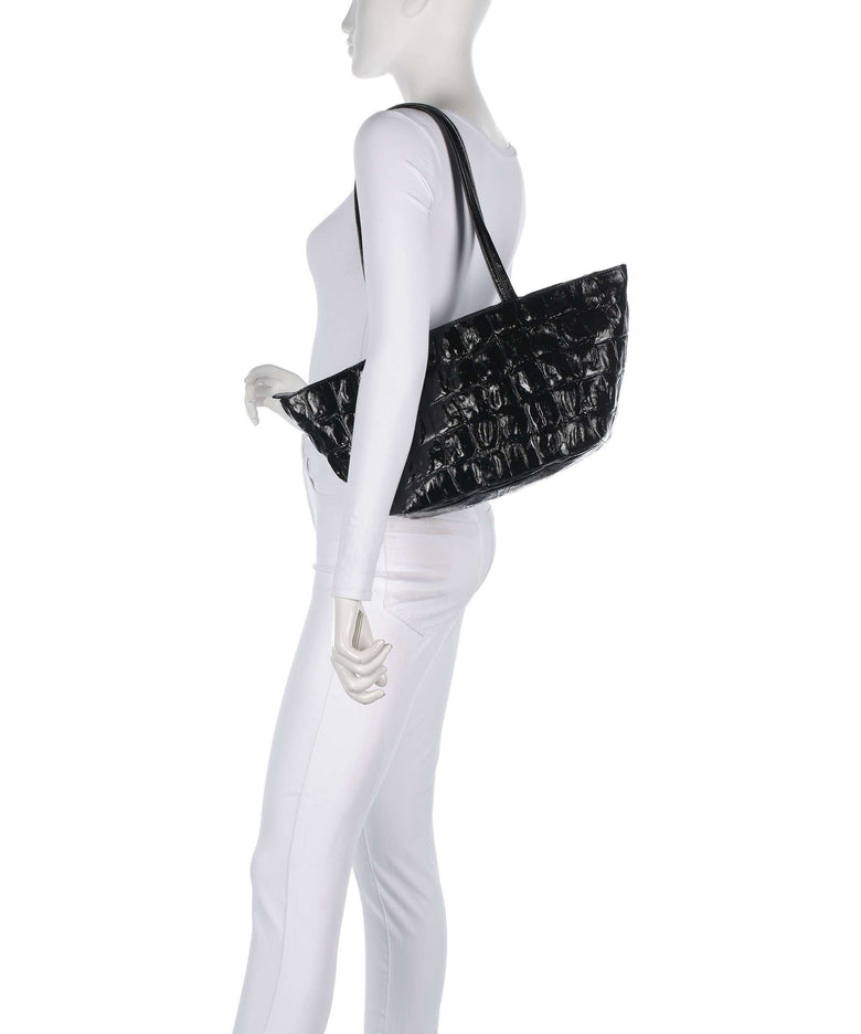Abro Maxi Cocco Alba Shoulder bag black/nickel