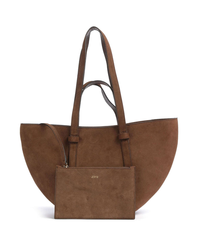 Abro Suede Cosmo Medium Tote bag wood