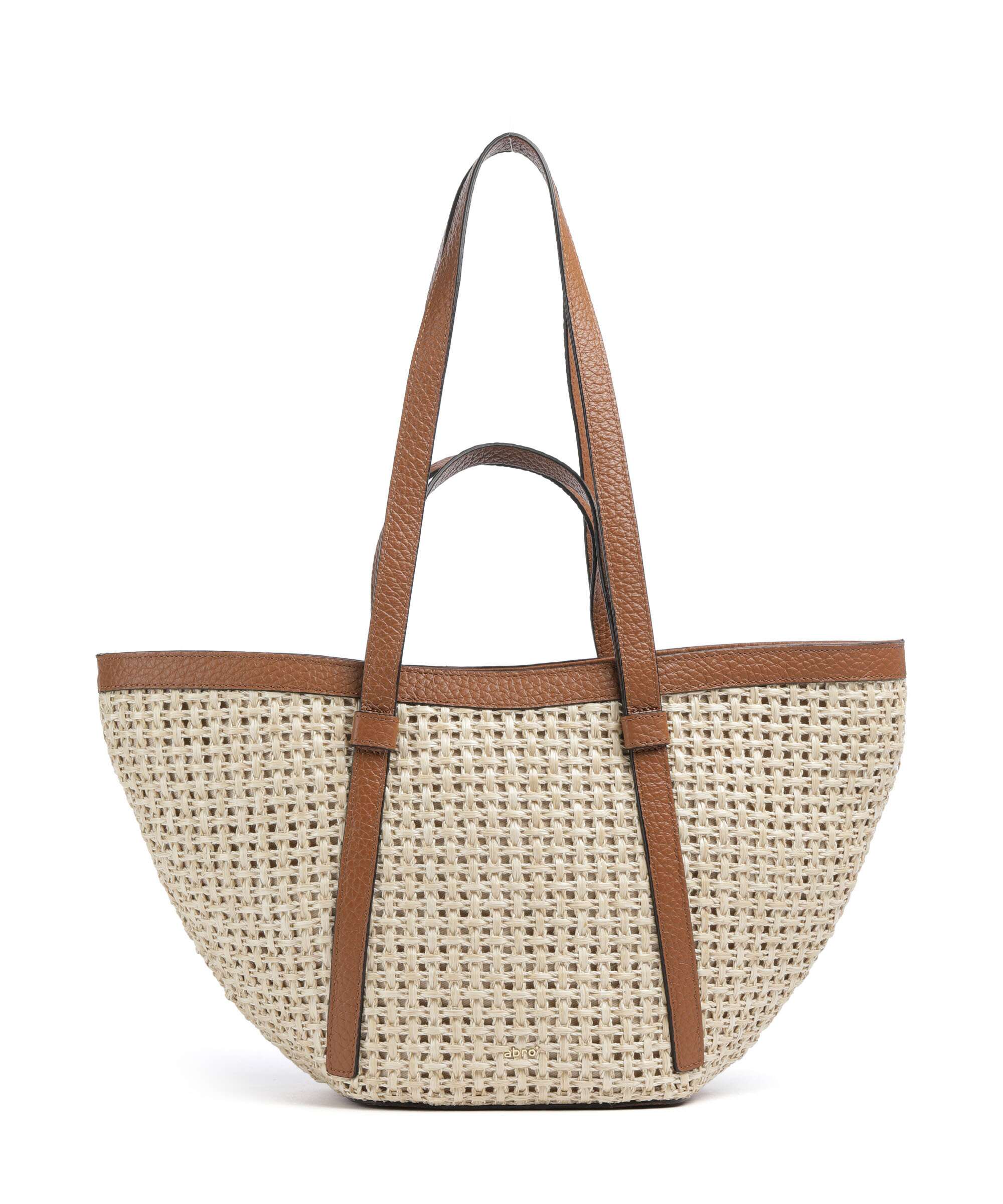Abro Raffia Cordino Cosmo Medium Tote bag caramel/cognac