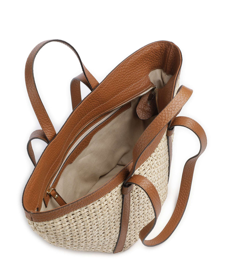 Abro Raffia Cordino Cosmo Medium Tote bag caramel/cognac